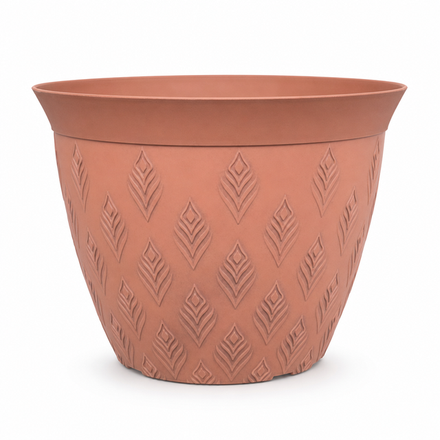 12-Inch EB Matte European Vintage Decorative Planter for Garden