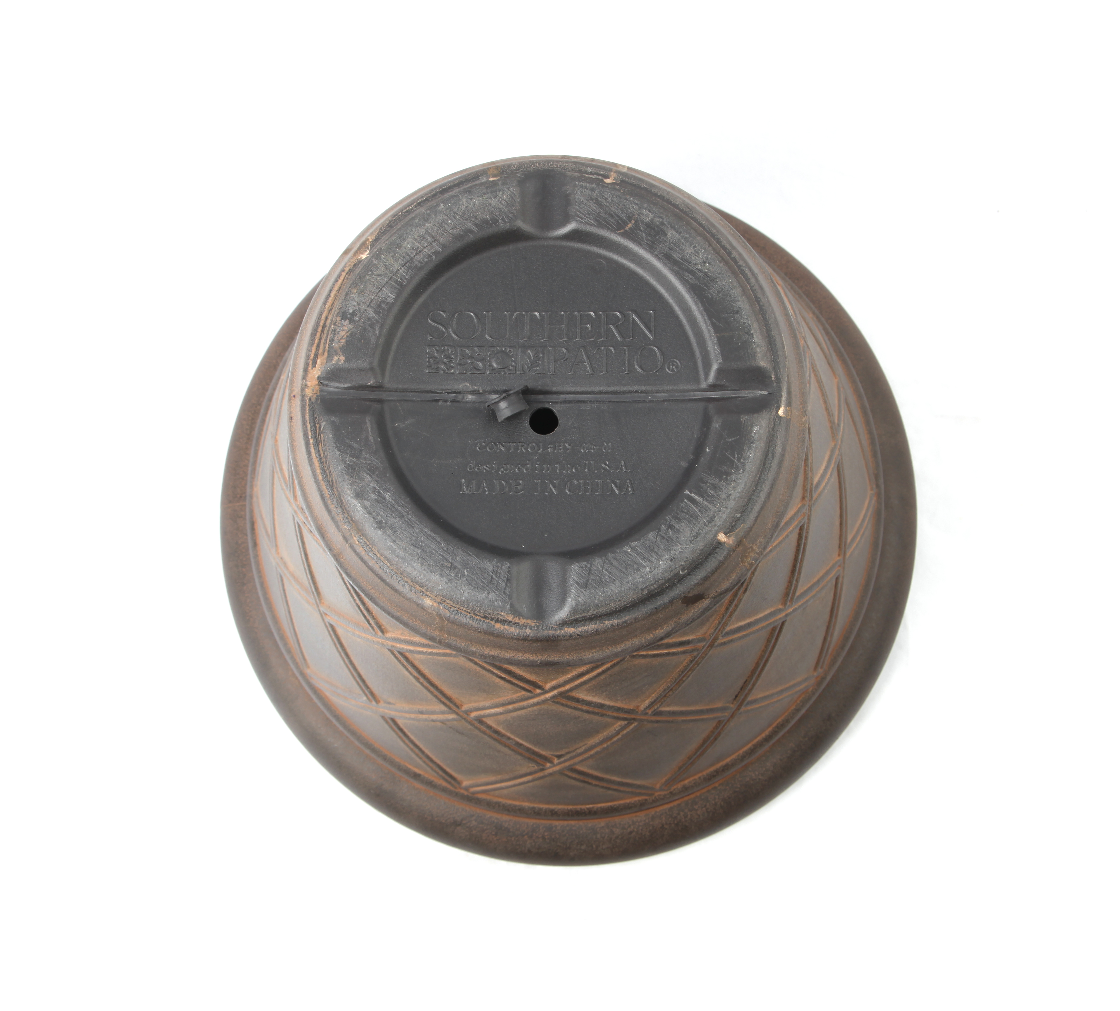 12 Inch EB Stone Look European Wide Opening Flower Pot for Patio