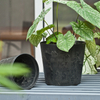7 Inch EB Stone Look Modern Plastic Flower Pot for Patio Garden