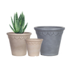 11 Inch HDPE Terracotta Look Roman Flower Pot for Balcony Patio
