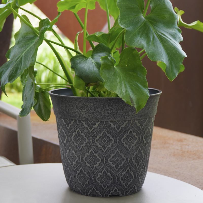 8 Inch PP Matte Boho Plastic Planter for Patio Garden