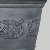 18 Inch HDPE Concrete Look European Wide Opening Planter for Garden