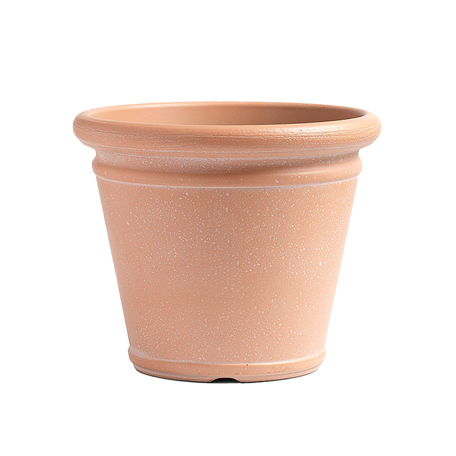 10 Inch HDPE Matte Finish Rustic Flower Pot for Outdoor Patio