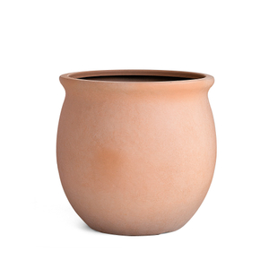 17 Inch HDPE Matte Sphere Flower Pot for Large Public Space