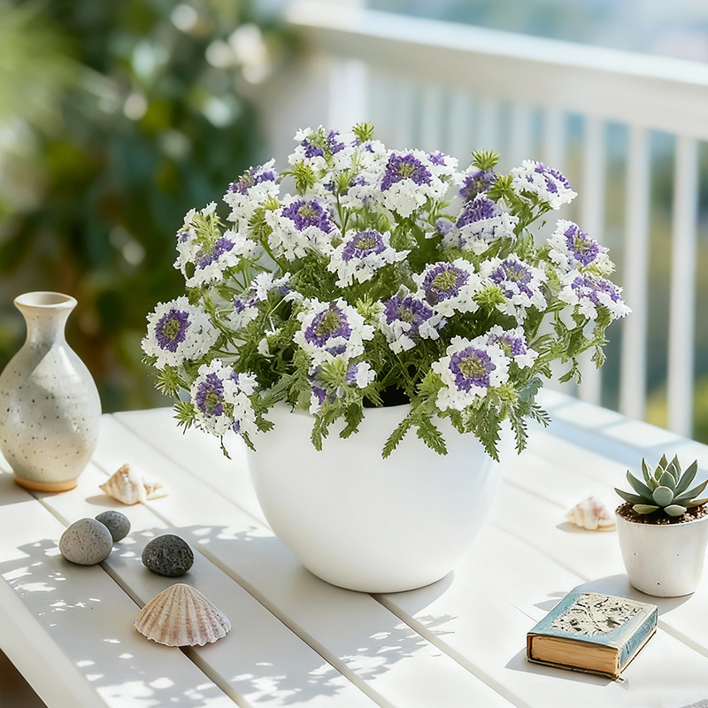 14 Inch HDPE Matte Minimalist Egg Shape Indoor Flower Pot for Home