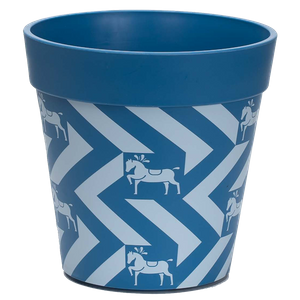 9 Inch PP Concrete Look Modern Plastic Planter for Balcony Display