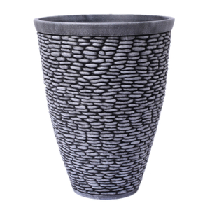 15 Inch HDPE Tall Stone Look Farmhouse Outdoor Planter for Terrace