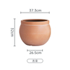 16 Inch HDPE Matte Sphere Planter for Commercial Hotel Landscape
