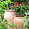17 Inch HDPE Matte Sphere Flower Pot for Large Public Space